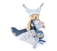Doudou Pantin Ours Et Mouchoir 3 Histoires Bleu - Bleu
