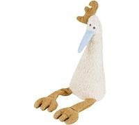 Doudou Peluche Efie Coq Ecru & Bleu naturel 43 cm Coton Bio Vegan