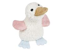 Doudou Peluche Efie petit Canard naturel Rose Bleu 19 cm Coton Bio