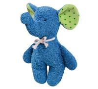 Doudou Peluche Efie Petit Elephant Bleu 20 cm coton Bio GOTS