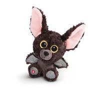 Doudou - Peluche GLUBSCHIS Chauve-Souris Baako 15cm, avec des Grands Yeux Scintillants