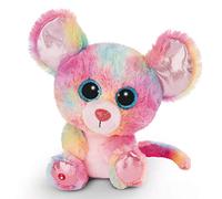 Doudou - Peluche GLUBSCHIS Souris Candypop 15cm, avec des Grands Yeux Scintillants