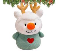 Doudou Peluche Renne de Noël Coussin Mignon Décoration pour La Maison | Animal en Peluche Renne Pour la Chambre de Bébé, le Salon, le Bureau, la Maison, Voyages, les Fêtes, les Anniversaires