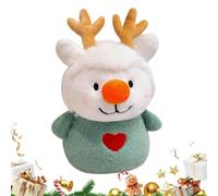 Doudou Peluche Renne de Noël Coussin Mignon Décoration Pour La Maison | Peluche Cerf de Noël Pour la Chambre de Bébé, le Salon, le Bureau, la Maison, Voyages, les Fêtes, les Anniversaires