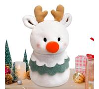Doudou Peluche Renne de Noël Douce et Douillette Décoration Maison | Animal en Peluche Renne Pour la Chambre de Bébé, le Salon, le Bureau, la Maison, Voyages, les Fêtes, les Anniversaires