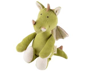 Doudou Peluche tendre Dragon 27cm Green Coton bio Sigikid®
