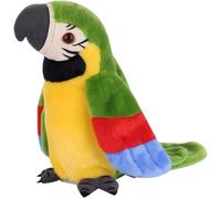 Doudou Perroquet Parlant Jouet Peluche Electrique Peut Jouer chansons Répétez Ce Que Vous Dites Agitant des Ailes Cadeau Enfants