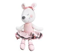 Doudou petite souris danseuse étoile en velours - lilibelle rose TU