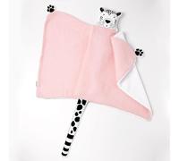 Doudou plaid panthère pétale