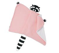 Doudou plaid raton laveur pétale