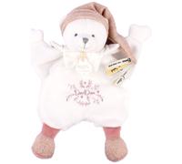 DOUDOU ET COMPAGNIE - Ours Rose Cape Édition 25 Ans - Doudou Peluche Bébé Ultra Doux avec Boîte Cadeau pour Offrir - Idée Cadeau Naissance Fille - Polyester - Garantie Doudou Perdu - DC4331