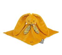 KALOO - Lapinoo - Doudou Lapin - Peluche Bébé - Couleur Ocre - Carré 30 x 30 cm - Bi-Matières Coton et Velours Côtelé Très Doux - Boîte Cadeau - Dès la Naissance, K972207