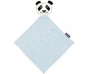 Doudou plat 28cm coton bio Panda Coq en Pâte® - Doudou Coton bio