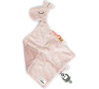 Doudou plat attache sucette Raffi la girafe rose (30 cm)