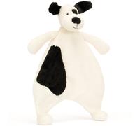Doudou plat Bashful Chien noir et crème (20 cm)