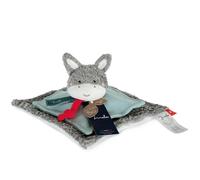 Doudou plat carré âne 25 cm Maïlou Tradition® coton bio fait en France