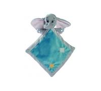 Doudou Plat Dumbo L Eléphant 20 x 20 cm - Set Doudou Enfant Disney Avec mouchoir Gris Et Bleu