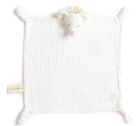 Doudou plat en coton bio éléphant (30 x 30 cm)