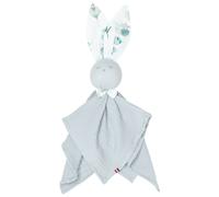 Doudou plat lapin eucalyptus eucalyptus, vert, gris TU