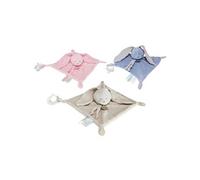 BABY NAT'- Doudou Lapin Plat Attache Tétine Collection Mocca - Peluche Douce Beige - Attache Sucette Intégrée - Idée Cadeau Naissance Bébé Fille ou Garçon - Matière Coton Doux - 25 cm - BN0618