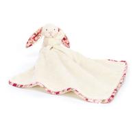 Doudou plat Lapin en fleurs Cream