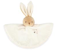 Doudou plat Lapin rond crème