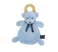 Doudou plat ours dorlotin - bleu - Mailou