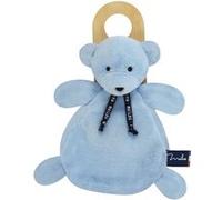 Doudou plat ours dorlotin - bleu - Mailou