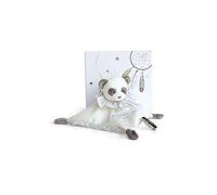 Doudou plat Panda Attrape-rêve Doudou et Compagnie 20 cm Gris