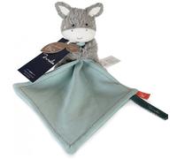 Doudou plat & Pantin Âne peluche 15 cm Maïlou Tradition® coton bio -