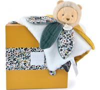 DOUDOU ET COMPAGNIE - Doudou Lion Jaune avec Pétales - Boîte Cadeau - 27 Cm - Collection Boh'aime - Idée Cadeau de Naissance Fille et Garçon - Garantie Doudou Perdu - DC4025