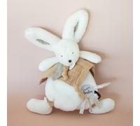 DOUDOU ET COMPAGNIE - Doudou Happy Wild Pompon Naturel 25 cm
