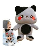 Doudou pour fille - chat douillette avec design de - Peluche en forme d'animal - Pour anniversaire, Noël, comme remplisseur de chaussettes, canapé, lit, canapé, bureau, fille et