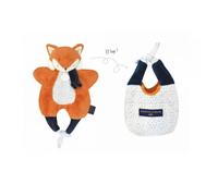 Doudou et Compagnie – Doudou peluche sac Renard Tout Doux 30 cm Orange Petits Futés DC3828