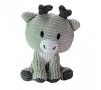 doudou renne Milo junior 15 cm velours côtelé gris