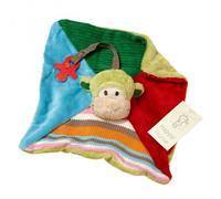 Doudou singe mo 22cm rouge TU