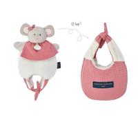 Doudou Souris grise Amusette 3 EN 1