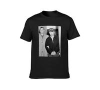 DOUDOUMAO Ed Gein Serial Killer Photo Poster T-Shirt Black M