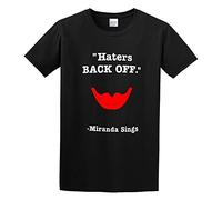 DOUDOUMAO Haters Back Off Miranda Sings Minority Premium Universal Large Size Keep Warm T-Shirt Black XL