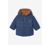 Doudoune à capuche bébé réversible marine 12M(74CM)