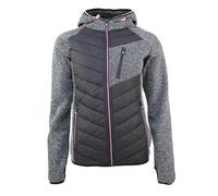 Doudoune à capuche bimatière femme Degré Celsius Alberry Noir 2XL