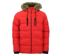 Doudoune à capuche en fourrure femme Peak Mountain Rouge L