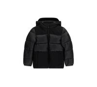 Doudoune Ã capuche enfant Guess Mixed Fabric Noir 14 ans