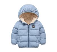 Doudoune À Capuche Enfant - Manches Longues Col Rond Veste d'hiver Chaude en Plein Automne Hiver Blouson d'hiver Chauds Patchwork Couleur Hiver Automne Coupe-Vent Veste 5-16 Ans