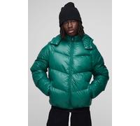 Doudoune à capuche et empiècements homme - vert - L, vert