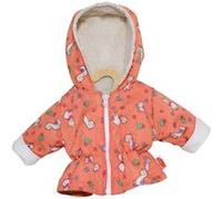 Doudoune a capuche lama alpaga pour poupon 28/35 cm - manteau, anorak - habit hiver poupee (h61) G