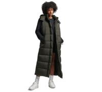 Doudoune à capuche long sans manches femme Superdry Ripstop Vert XS