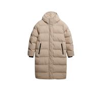 Superdry Longline Puffer Jacket Beige XL Femme