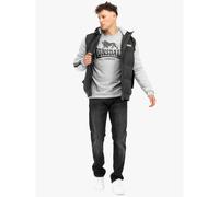 Lonsdale London Dowpot Homme Veste Varsity chiné noir/gris XL 100% Polyester
