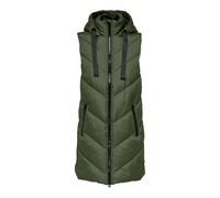 Doudoune à capuche sans manches femme JDY Skylar Vert XL
